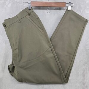 Jack Archer Jetsetter Pants Mens 34x30 Olive Green Tech Chino Performance